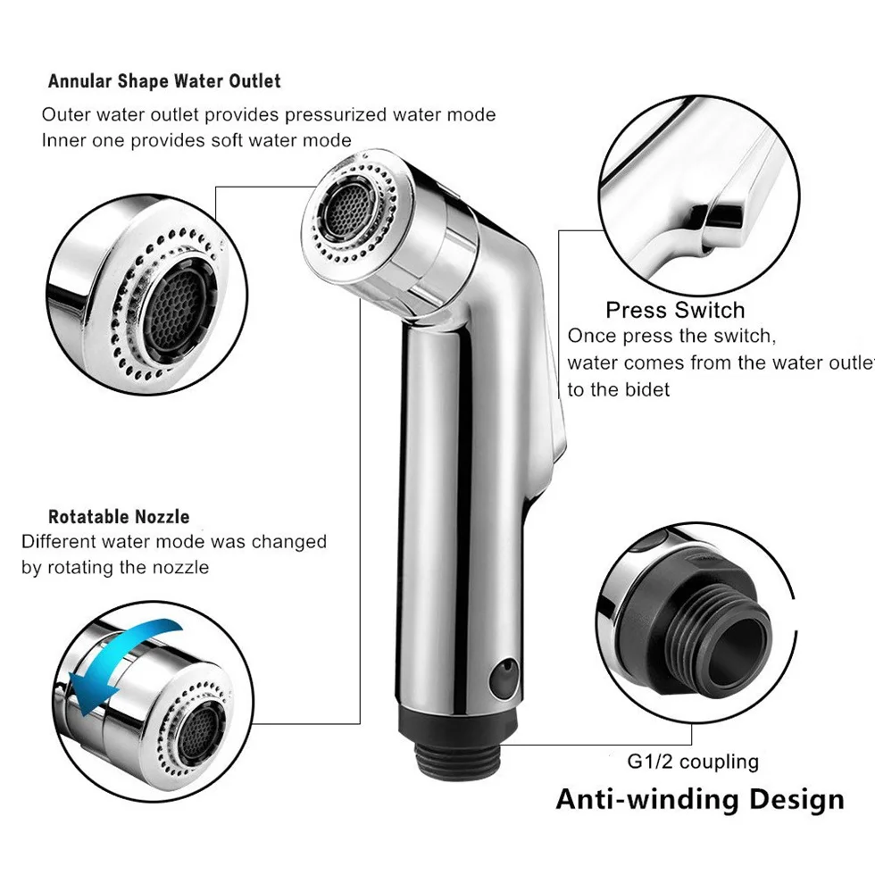 Двухфункциональный распылитель для унитаза биде смеситель ванной комнаты