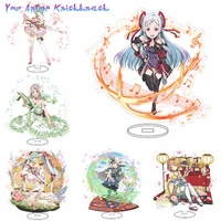 anime figures sword art online acrylic stand model plate cosplay desk decor standing sign ken keychains for fans friends gift
