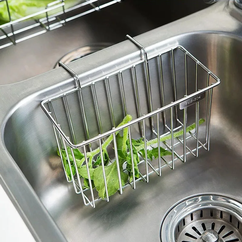 Держатель губки из нержавеющей стали крючок для тряпки полка слива раковины