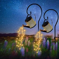 2021 retro solar watering can fairy metal lights christmas decorations outdoor yard decor lamp for wedding xmas party supplies