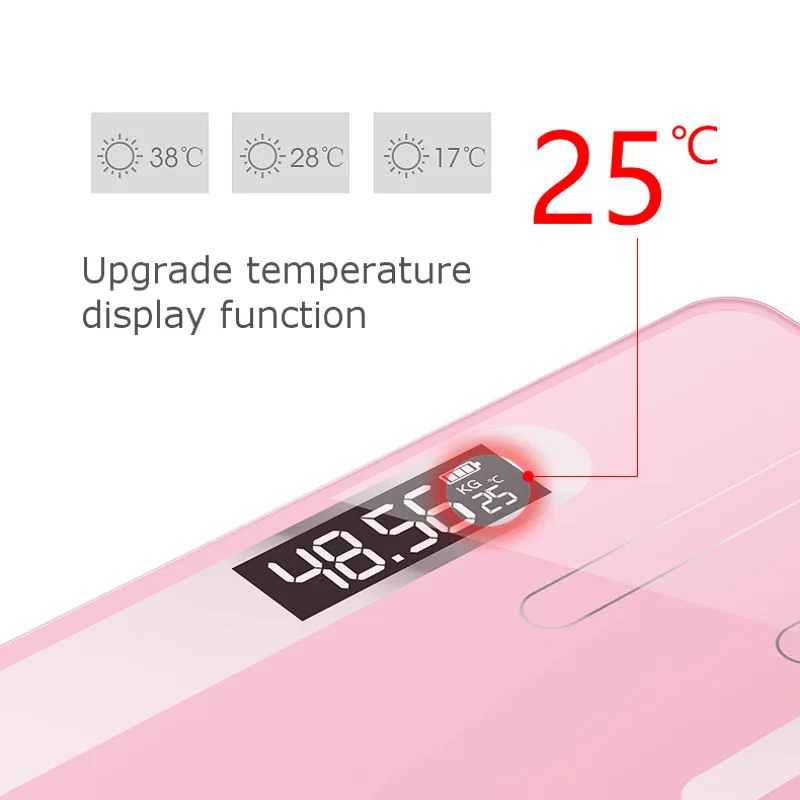 Напольные весы CE для ванной комнаты стеклянные Умные Электронные с USB зарядкой и