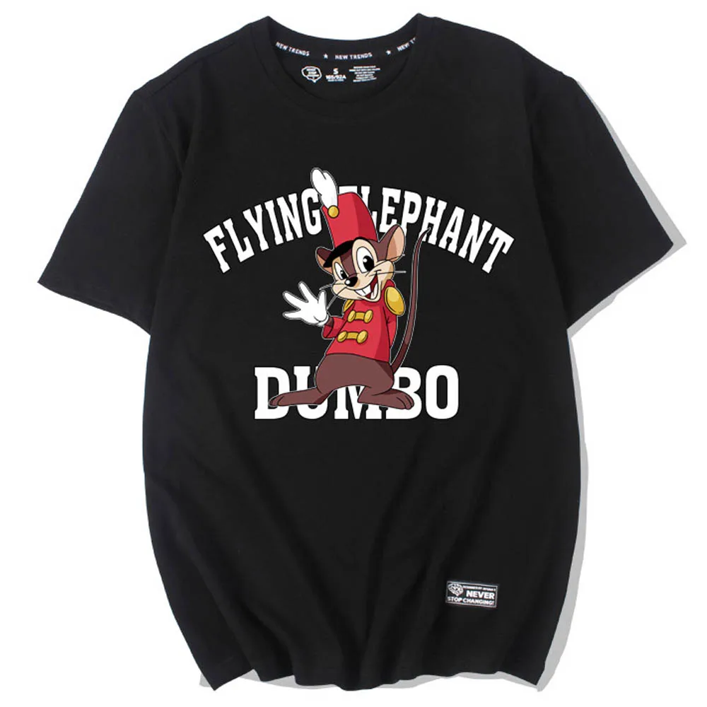 Футболка Дисней Dumbo Mouse Elephant с мультяшным принтом буквами шикарный модный женский