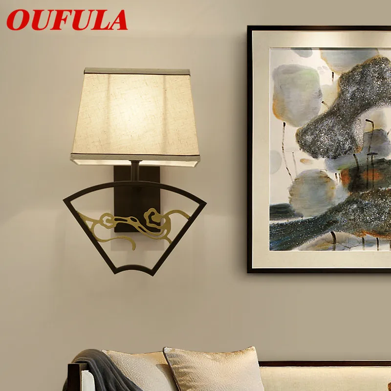 

Комнатные Настенные светильники OUFULA, современное светодиодное бра, современные креативные декоративные лампы для дома, фойе, спальни, кори...