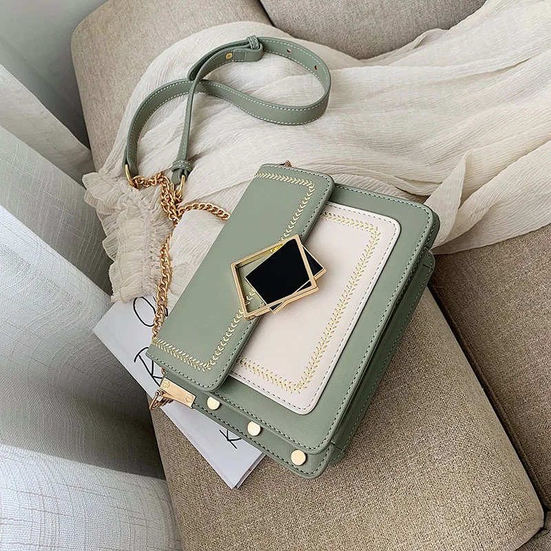 

Mini Shoulder Bag Female 2021 Fashion Crossbody Bags Women Small Square Bag Chain Messenger Bag Shopping Purse Mobile Phone Bag