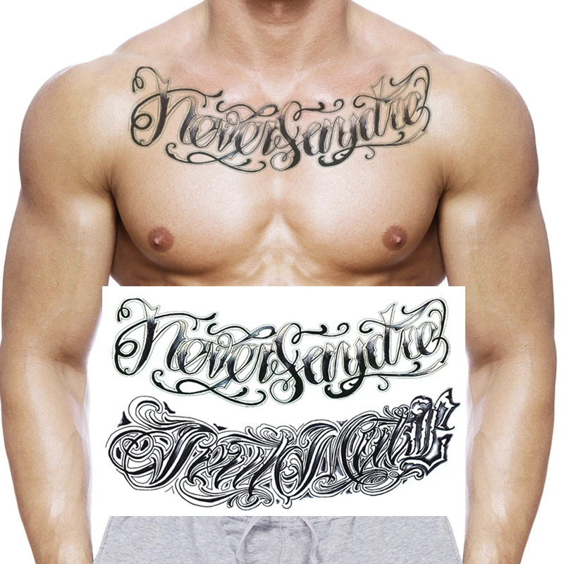 

Hot Sale Chest Paste Tattoo Sticker SGT.001-008 Waterproof Were Resisting Body Art Painting Persistent Temporary Tattoos