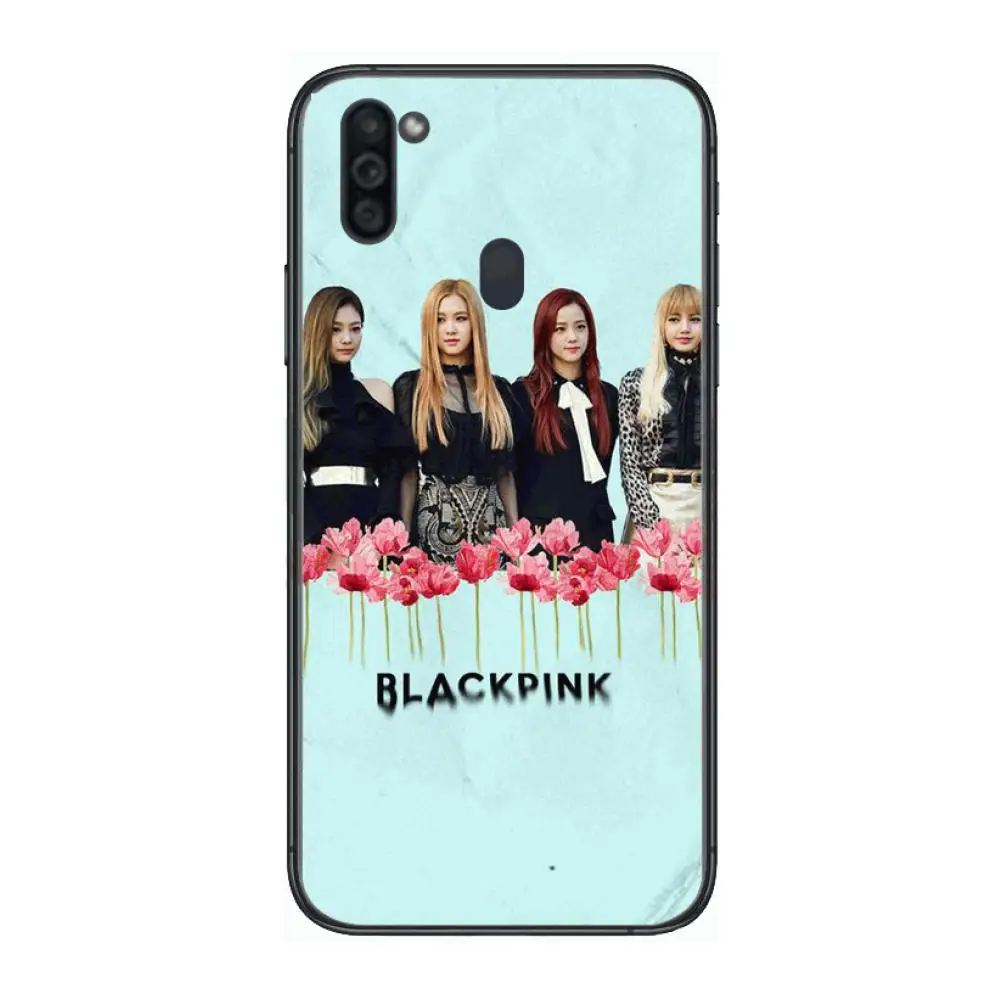 

blackpinks waterproof KPOP Mobile Phone Case Hull For Samsung Galaxy M 10 20 21 31 30 60S 31S Black Shell Art Cell Cover TPU