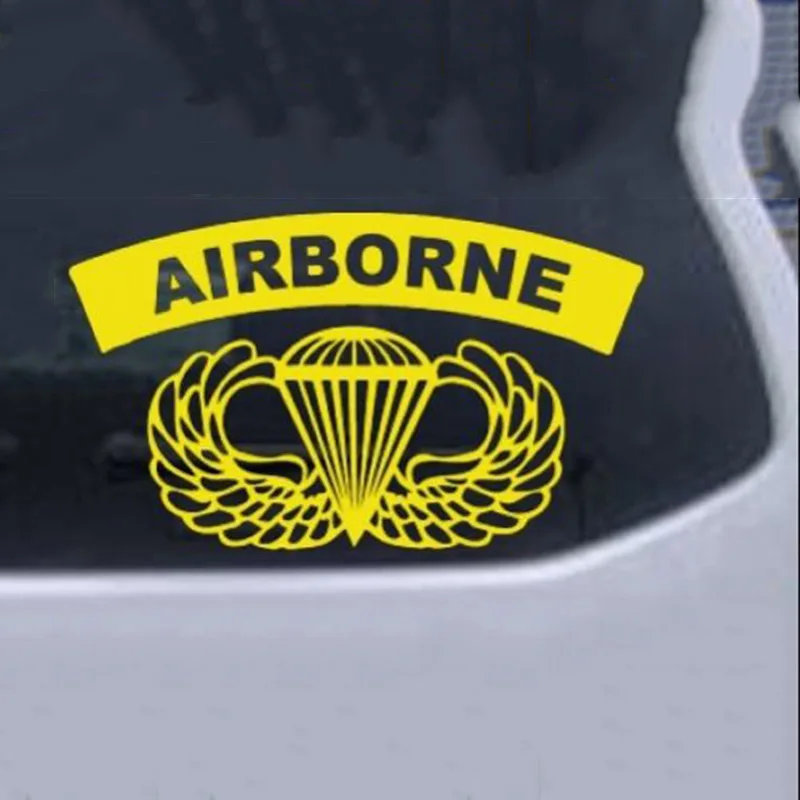 Армейский воздушный баннер с крыльями крутая наклейка на автомобиль графика