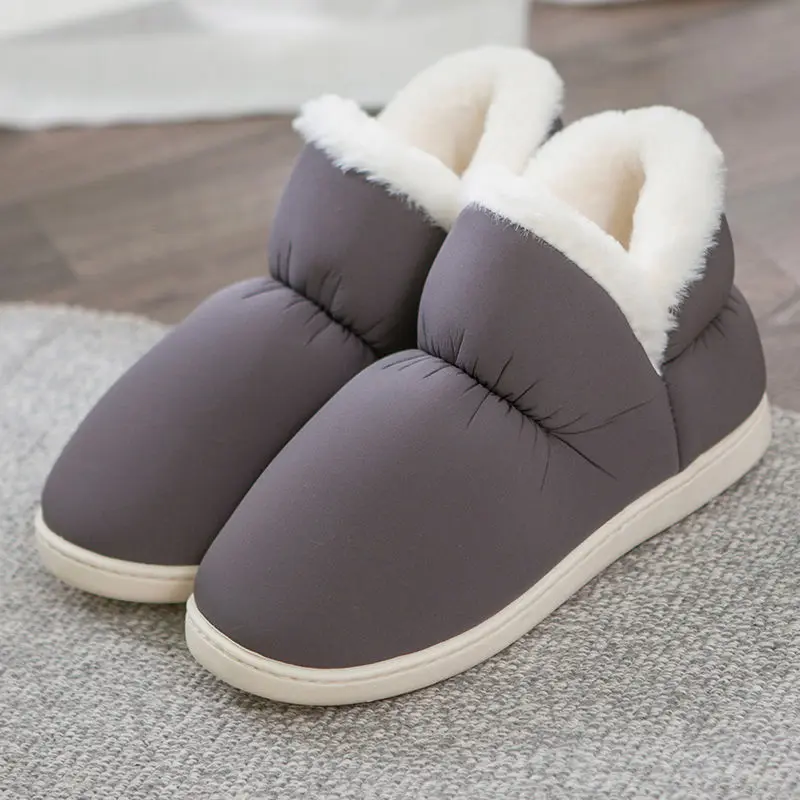 Зимняя обувь для дома мужские большие пушистые тапочки пожилых мужская домашняя