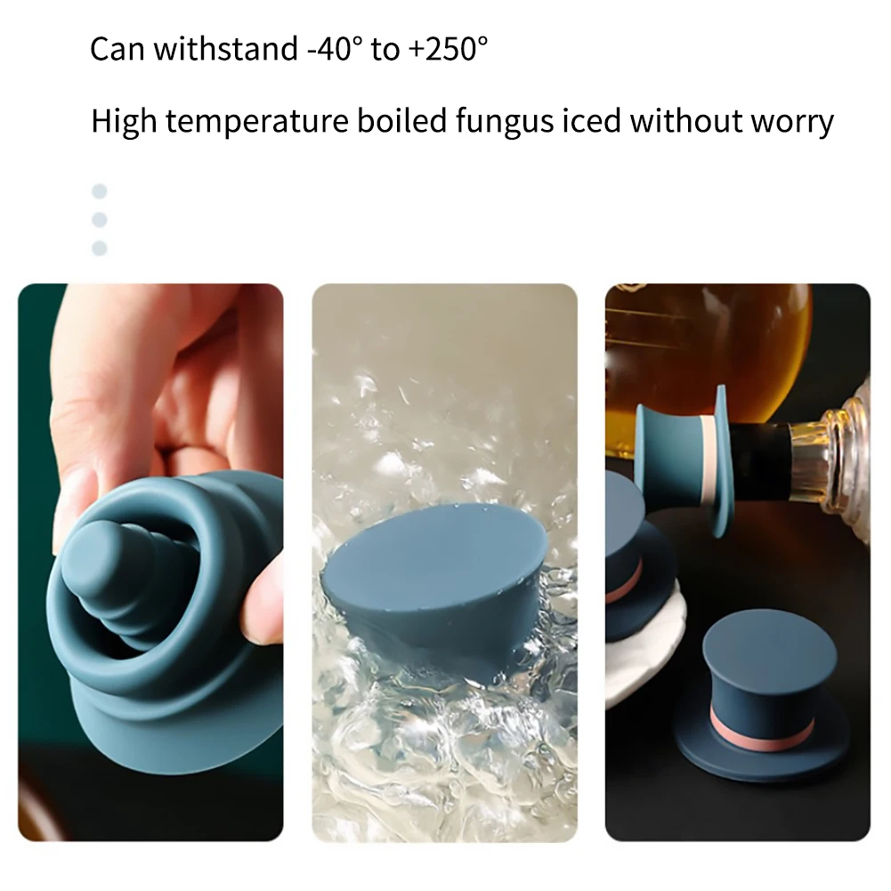 

Wine Bottle Stoppers 3 Pack Set Funny Red Wine Stopper Decor Silicone Rubber Beverage/Soda/Water Champagne Bottle Stopper Corks