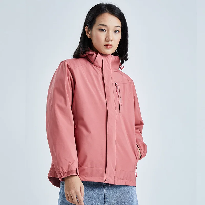 

Winter 2020 New Style Couple Models Plus Cashmere Windproof Keep Warm Hiking Jacket Cold Protection Impermeable