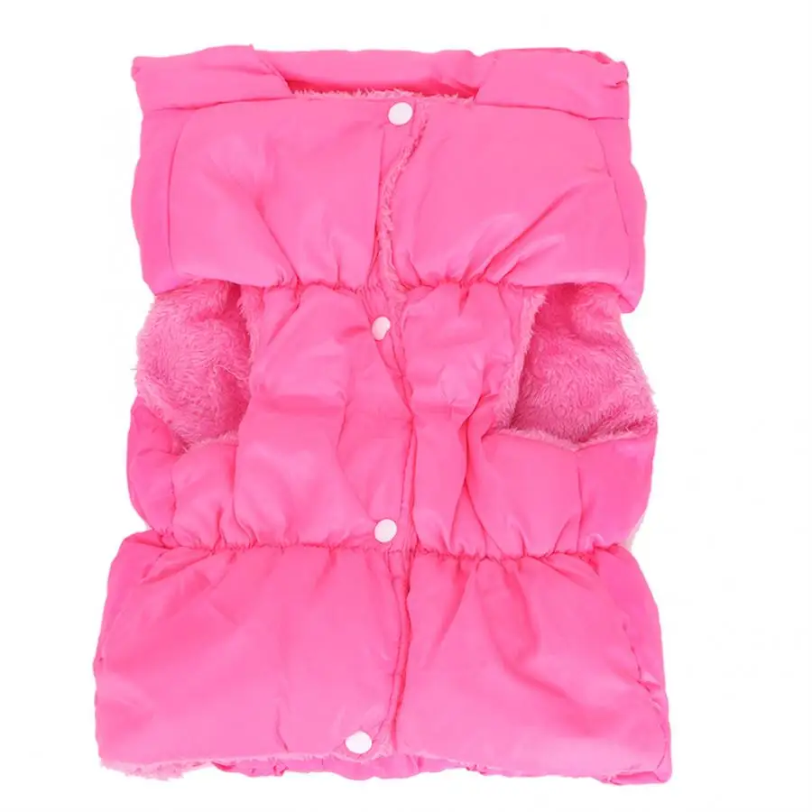 Одежда из хлопка для домашних животных пальто собак куртки полиэстера розовая