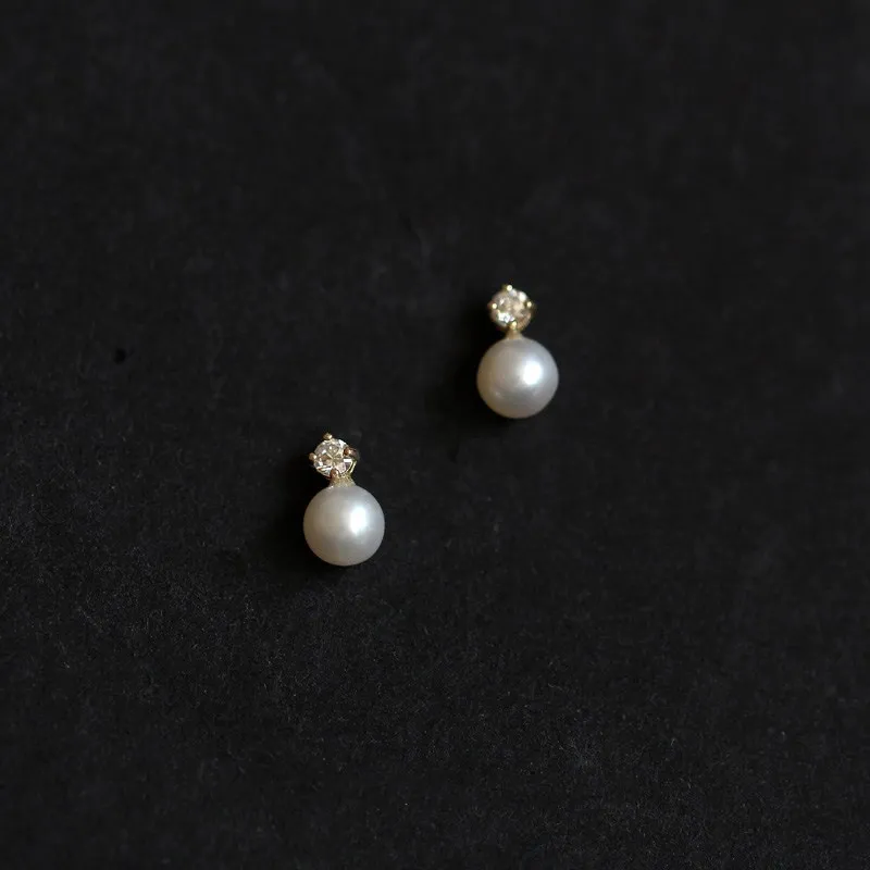 9K твердая Золотая капля жемчужная подвеска ювелирное изделие Минимальный