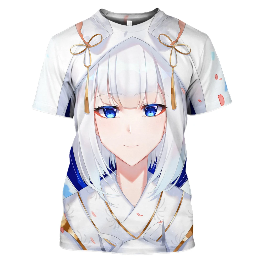 LBG новый летний стиль свитер футболка мужская женская 3D печать Анимация игра Azur