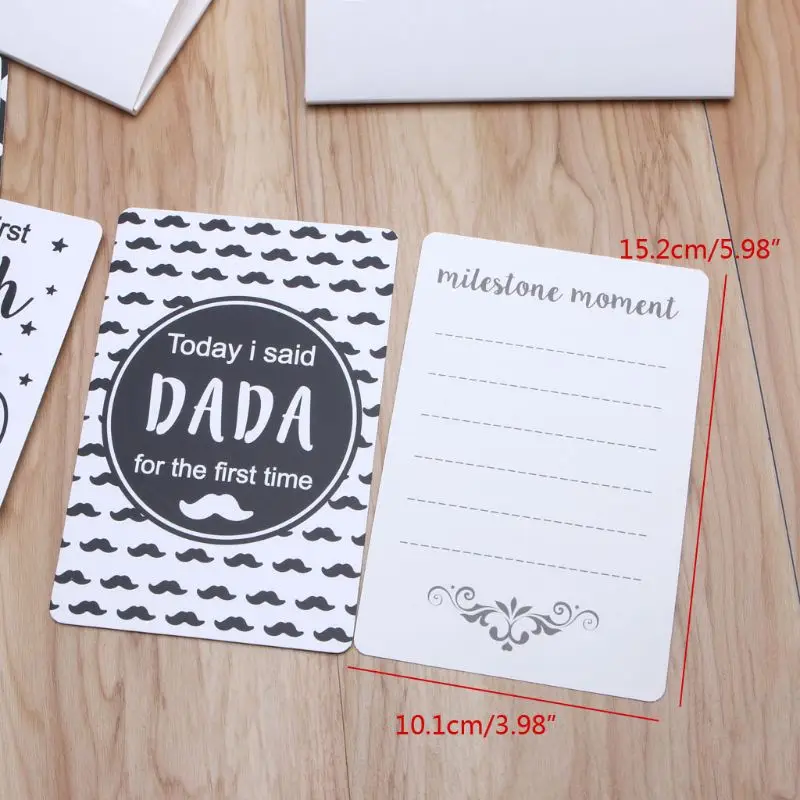 

12 Pcs/Set Month Card Baby Monthly Newborn Photos Funny Cartoon Photography Photo Cards Stickers