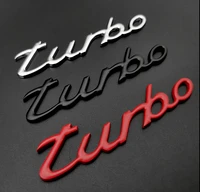 3d metal auto body turbo modified badge emblem decals sticker car accessories
