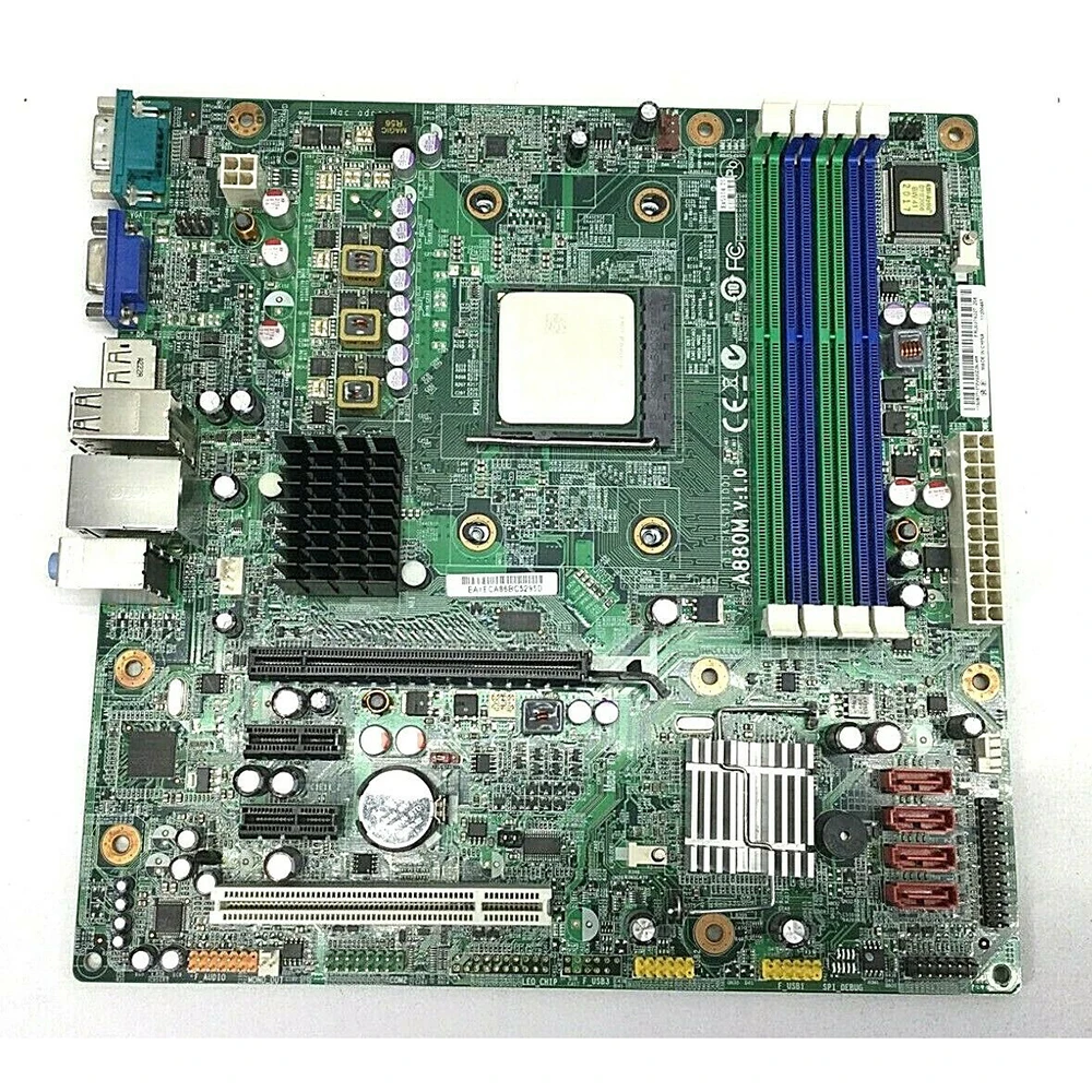 100% Working Desktop Motherboard For Lenovo ThinkCentre A63 M77 A880M V1.0 03T6227 RS880PM-LM System Board Fully Tested | Компьютеры и
