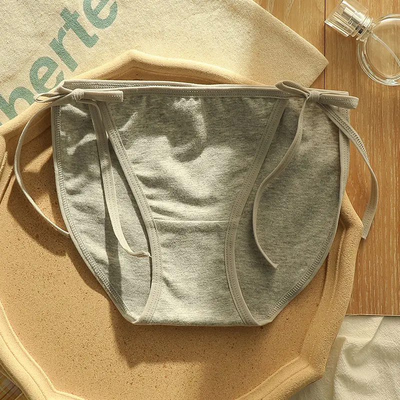 

2Pcs Sexy Lingerie Female Cotton PantiesSide Strap Seamless Panties Women Underwear Briefs Ladies Intimate Underpants Fashion