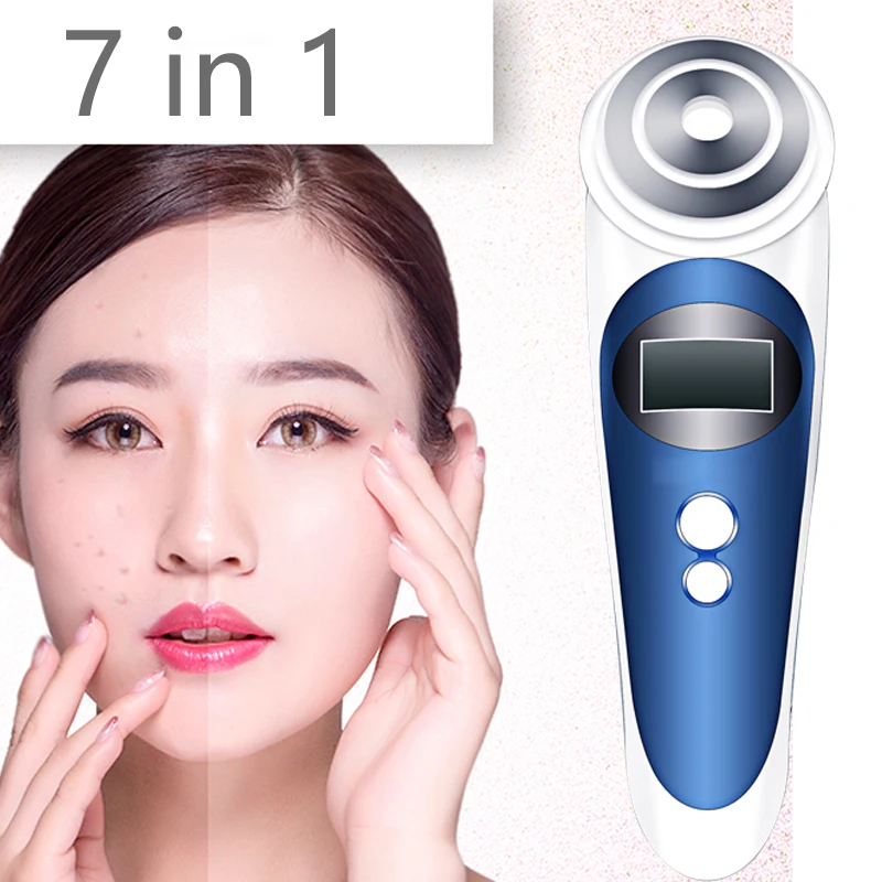 Портативный 7 в 1 RF радиочастотной фотонной терапии гальваническая EMS