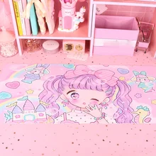 Lovely Anime Card Captor Sakura Pink Moon Laptop Computer Mousepad Action Figure Keyboard Gaming Mat Unicorn Cartoon Mouse Pad