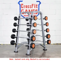Professional 5 Layer Commercial Barbell Dumbbell Holder Fixed Barbell Rack Straight Bar Storage Display Shelf Frame Equipment