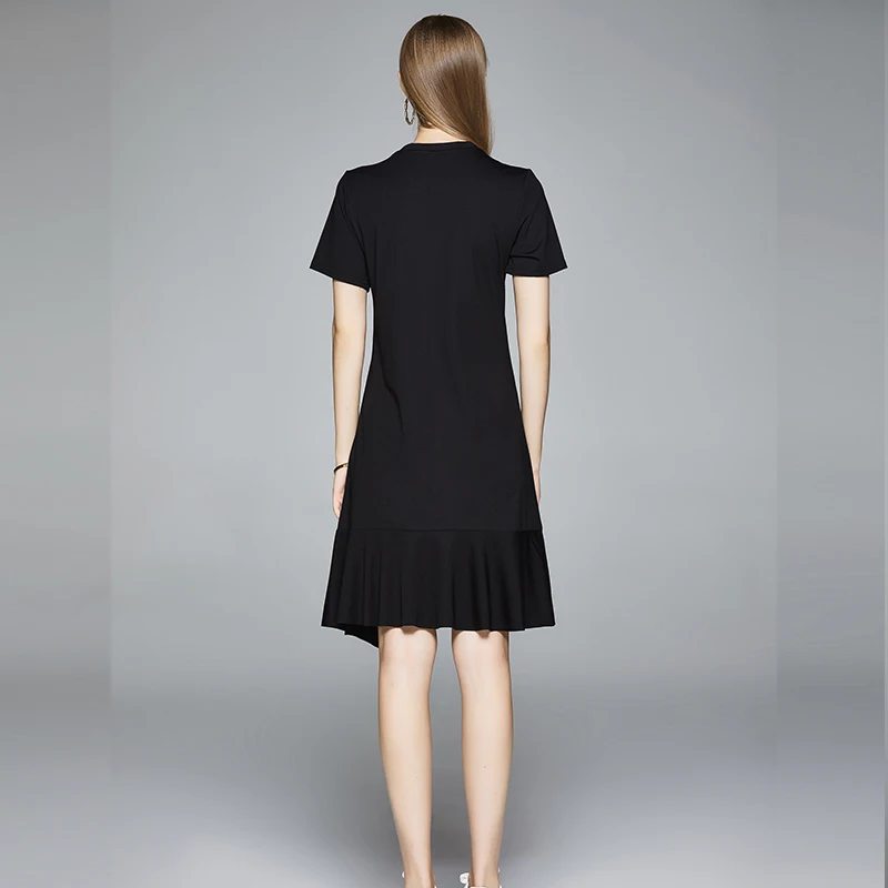 

HAYBLST Brand Dress Dress Y2k Dresses For Women New Summer Clothes Kawaii Short Sleeve Plus Size European Style Fashion Clothing