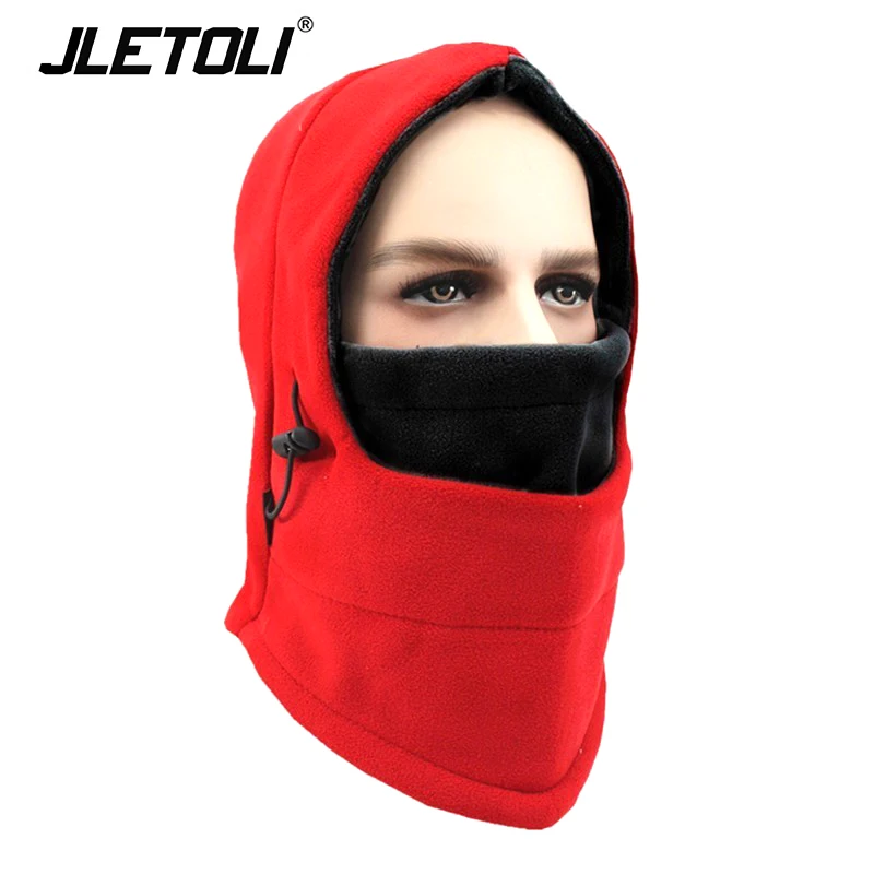 redh JLETOLI теплая уличная зимняя Бандана Маска Для Лица Шарф для велоспорта Лыжный Спорт Маска для велосипеда флисовая Лыжная маска Спортивная маска для лица - Цвет: redh