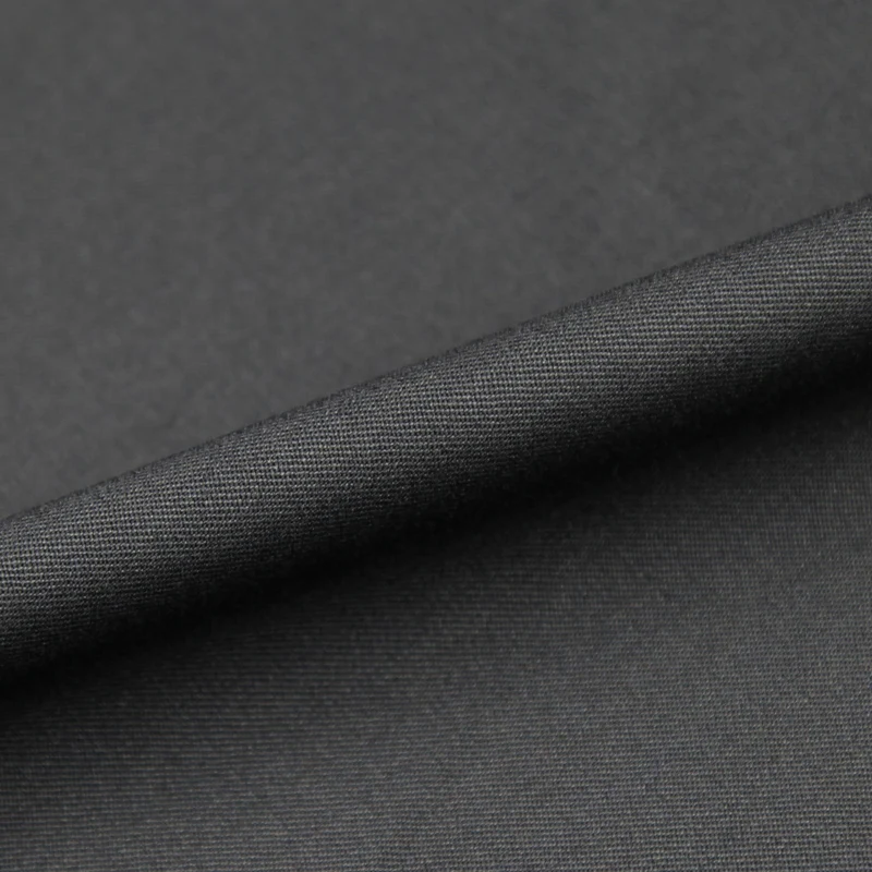 Чистая черная тянущаяся шерстяная лакированная ткань 290 г/м WF186|Ткань| |