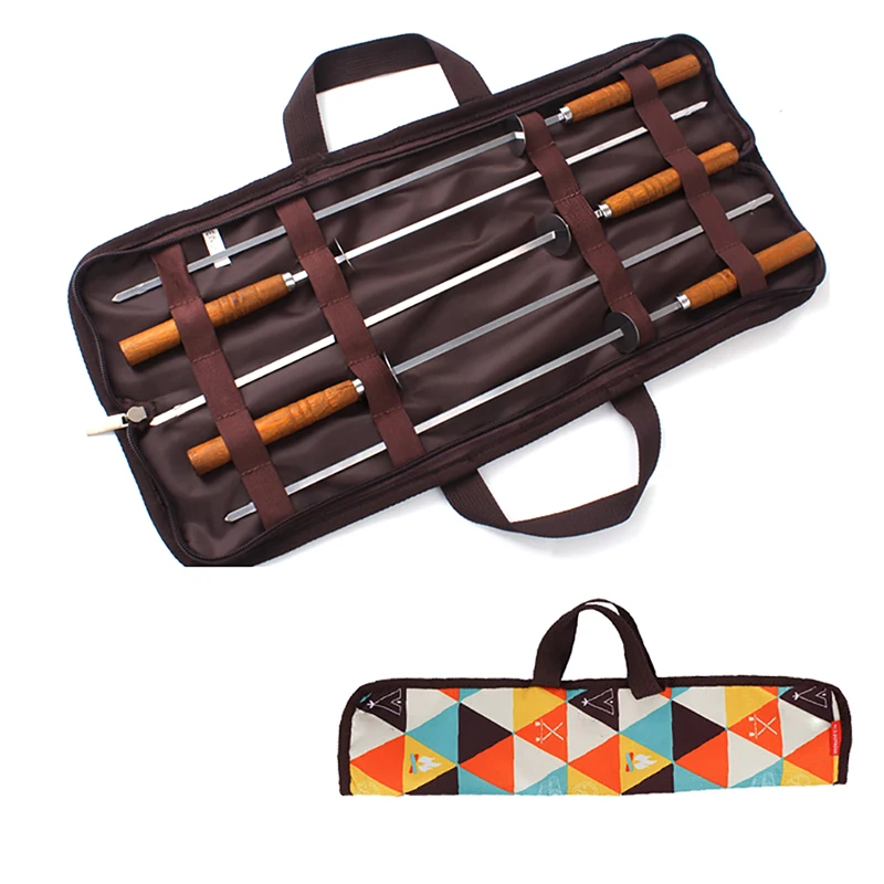 Барбекю Игла-вилка с сумкой для хранения шампура из нержавеющей стали барбекю