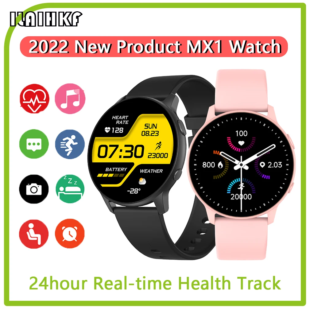 

Смарт-часы Huawei Reloj MX1 2022 тонкие мужские часы IP68 Водонепроницаемые женские наручные часы с музыкальным управлением умный Браслет для фитнеса ...