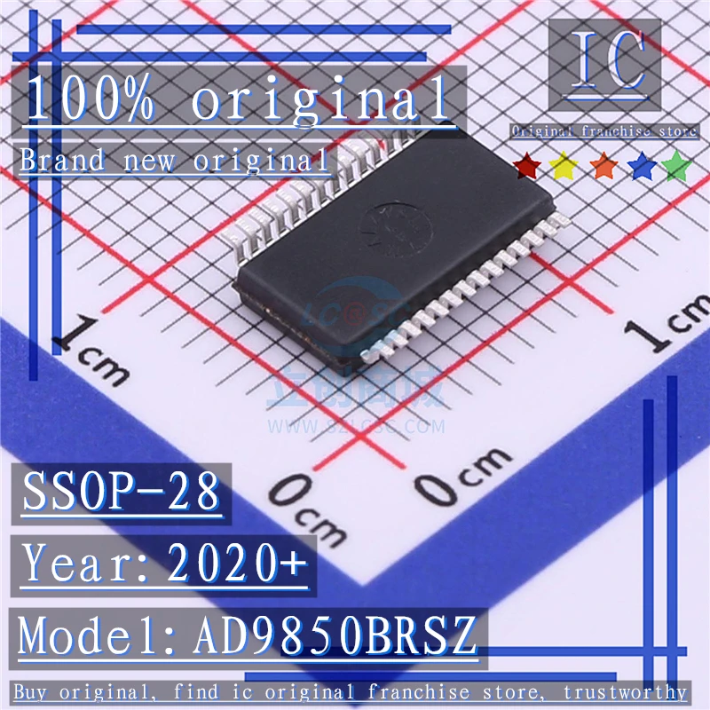 Аналого-цифровой преобразователь AD9850BRSZ AD9850 2020 100 + SSOP-28 % | Электронные компоненты