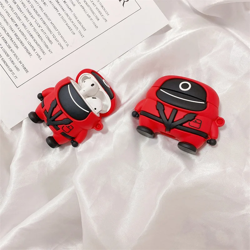 

Squid Game Circle Triangle Square Soldier Apple AirPods 1 2 Pro Case Cover iPhone Earbuds Accessories Airpod Case Air Pods Case