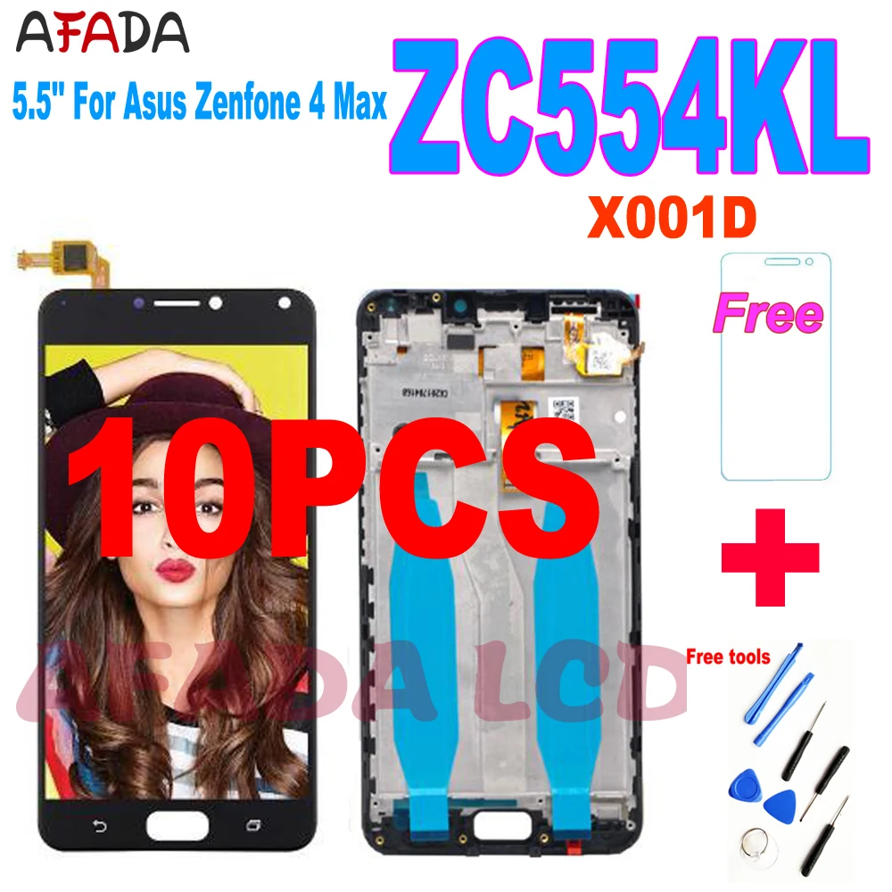 

10 шт. Оригинал 5,5 ''для Asus Zenfone 4 Max ZC554KL LCD сенсорный экран дигитайзер Запасные части для ZenFone 4 Max ZC554KL LCD