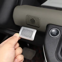 for land rover defender 110 2020 2022 aluminum car central control microphone speaker cover decoration stickers car accessories
