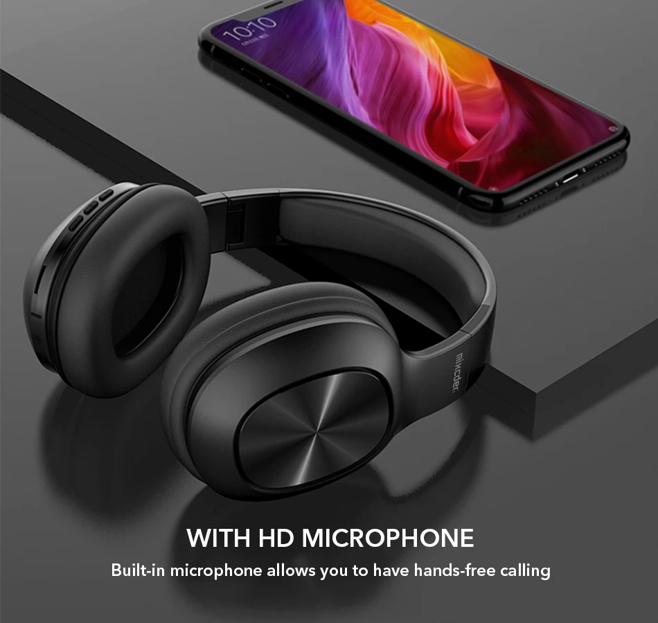 Mixcder HD901 Bluetooth наушники Беспроводная гарнитура наушники с микрофоном TF карта для телефона музыка складные регулируемые наушники