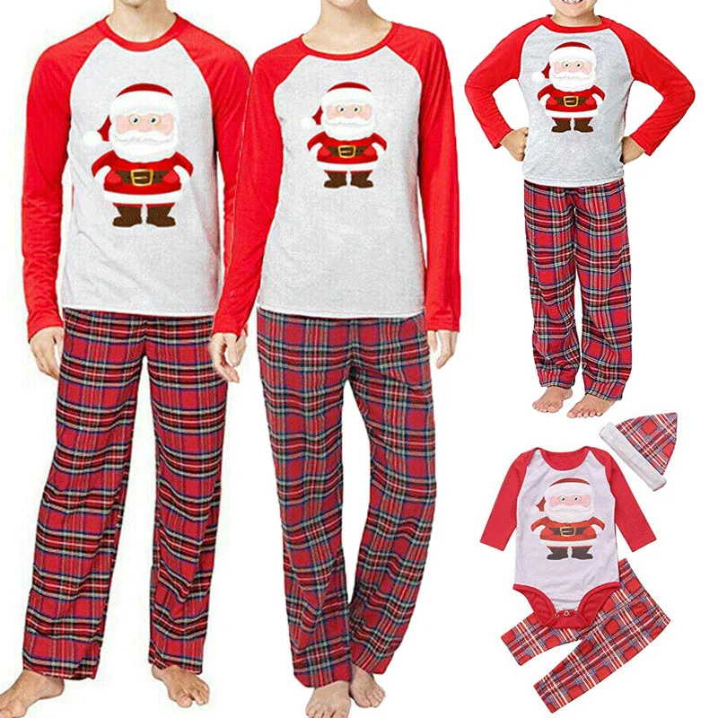 

Christmas Outfits Family Matching Adult Kids Christmas Pyjamas Xmas Nightwear Pajamas PJs Sets Pudcoco Sleepwear