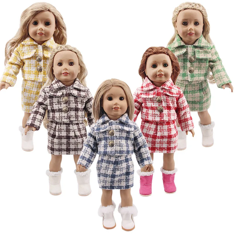

Doll Sweater Set = Sweater Dress + 18 Inch American White and 43CM Doll Clothing Accessories, Girl Toys, Christmas Gifts