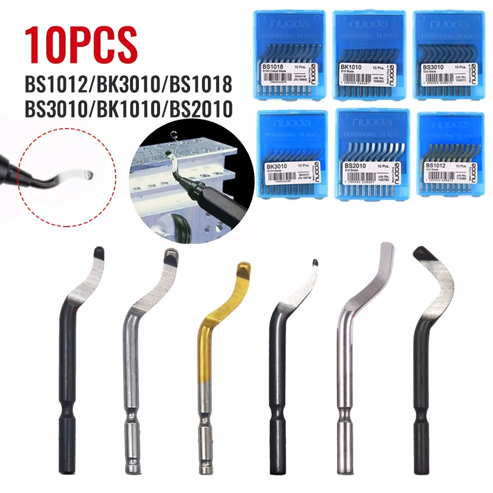 

Kit Deburring Blade Pack Replace Set Tool Tools Trimming Parts 10 Piece