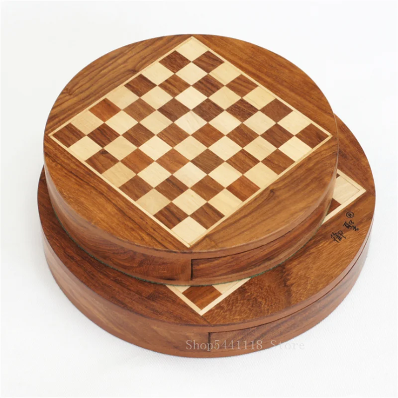 

Boutique Chess Set Handwork Rosewood Wood Coffee Table Storage Pieces Professional Chess Child Gift Board Games