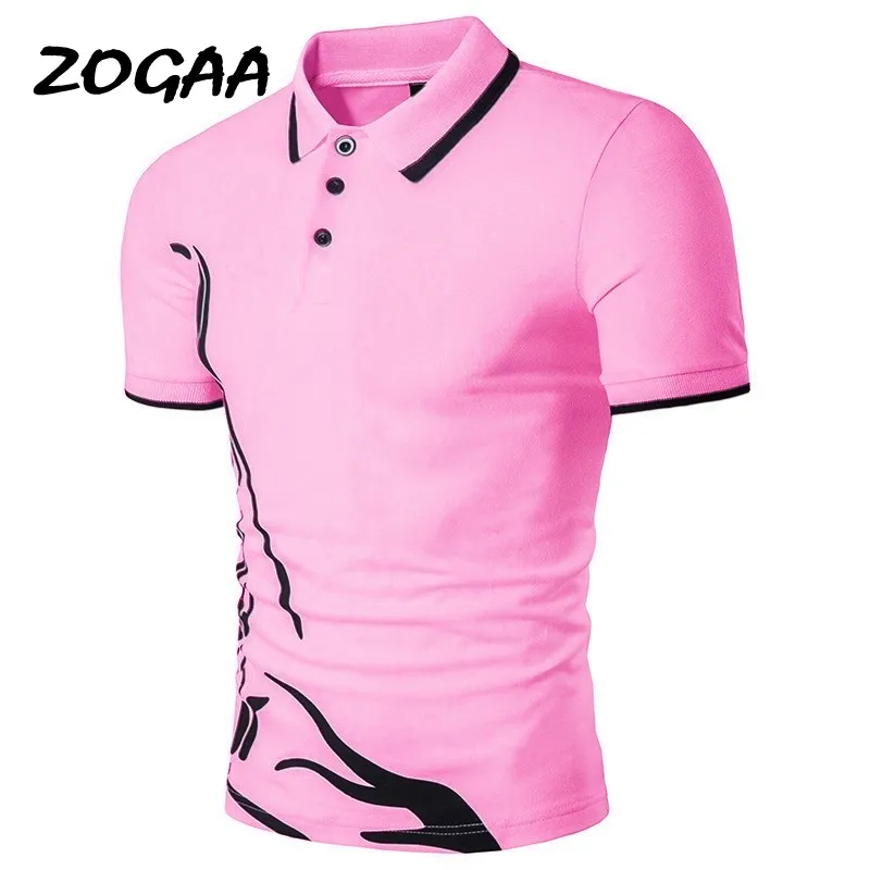 

ZOGAA Men Polo Shirt Short Sleeve 2021 Summer Casual Business Solid Tops Tee Shirts Cotton Anti-shrink Polo Shirt Men Clothing