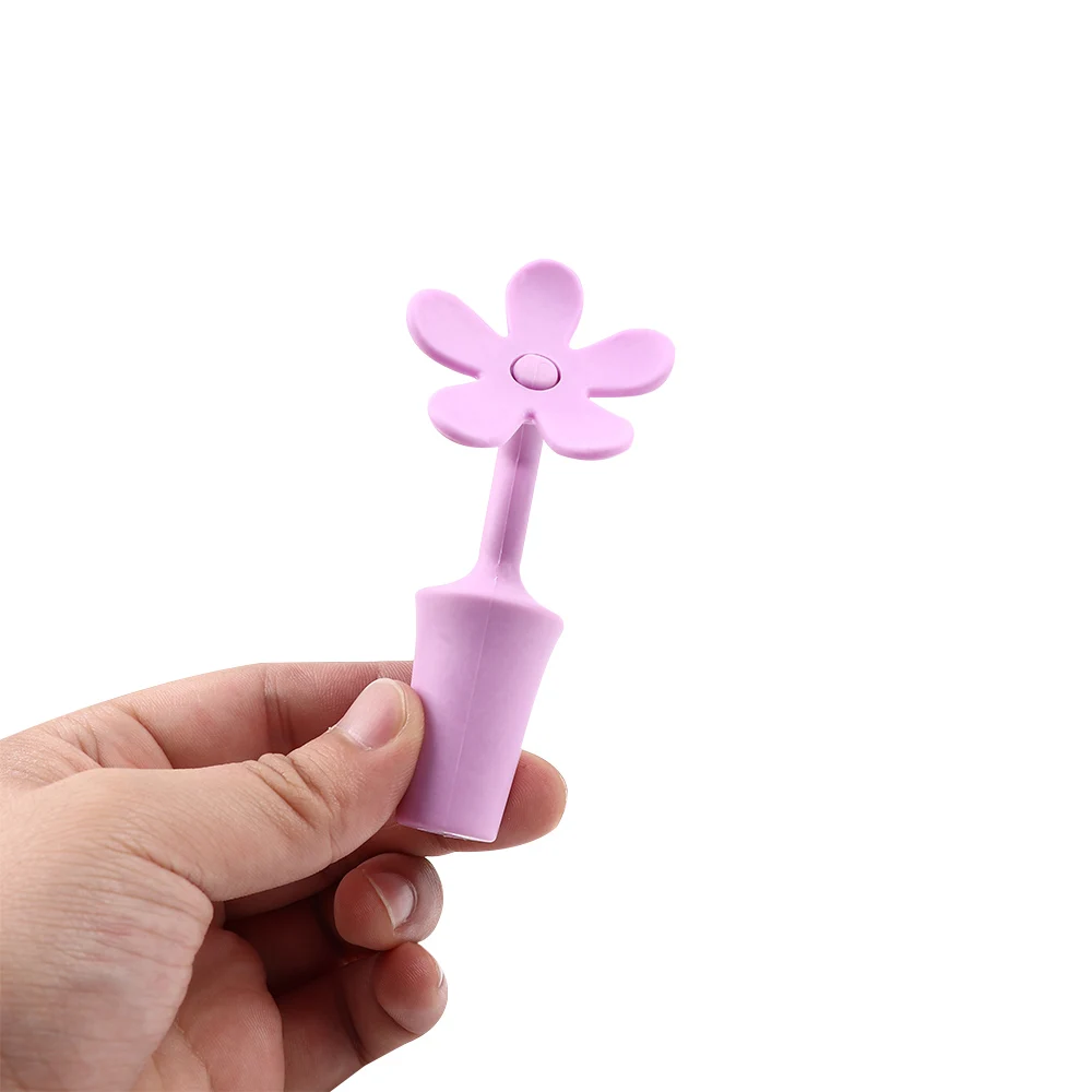 Силиконовые в форме цветка винного пива чехол для бутылок Пробка Крышка напиток