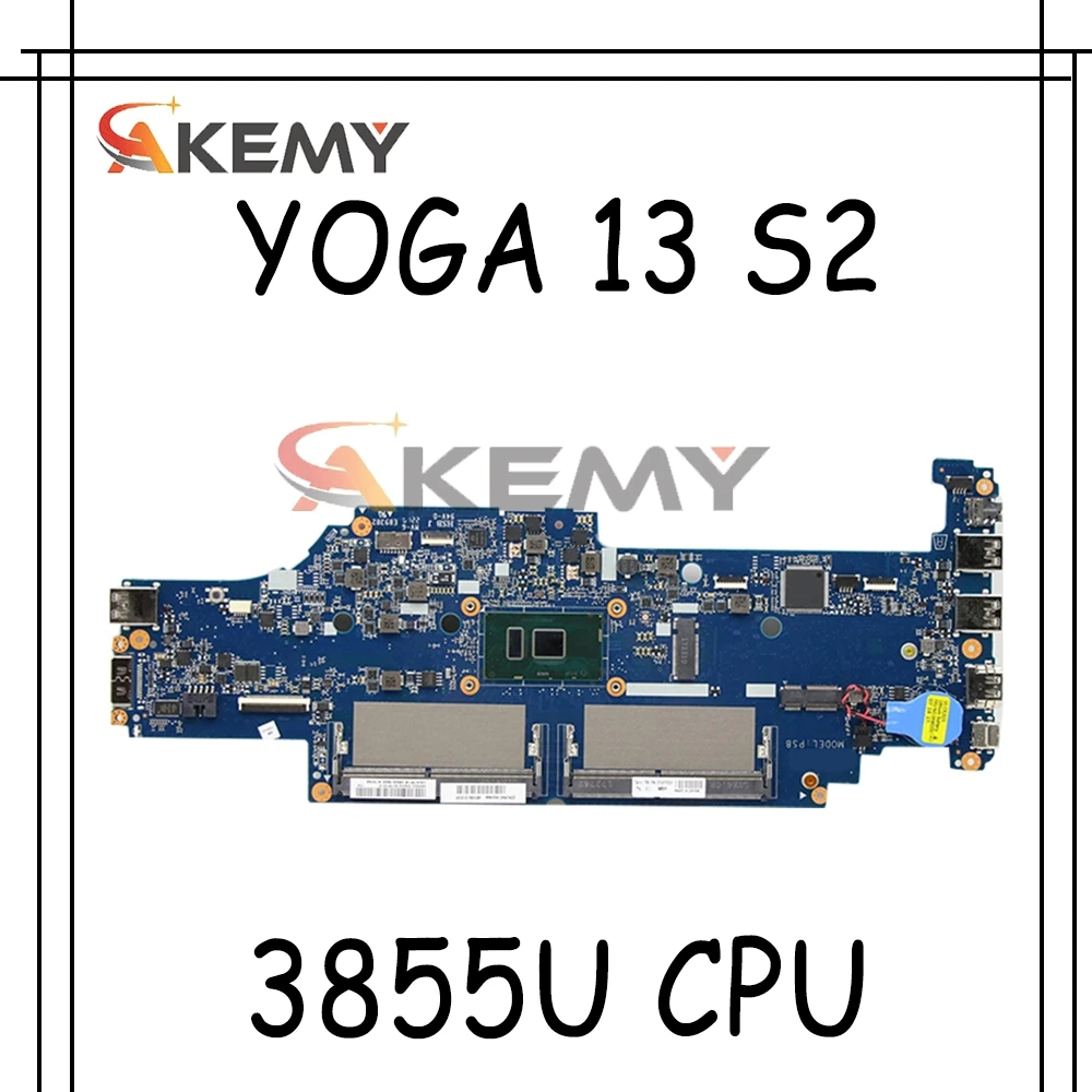 

NEW Laptop motherboard For Lenovo Thinkpad YOGA 13 S2 Yoga13 Mainboard 01AY549 01AY550 DA0PS8MB8G0 W/ 3855U CPU