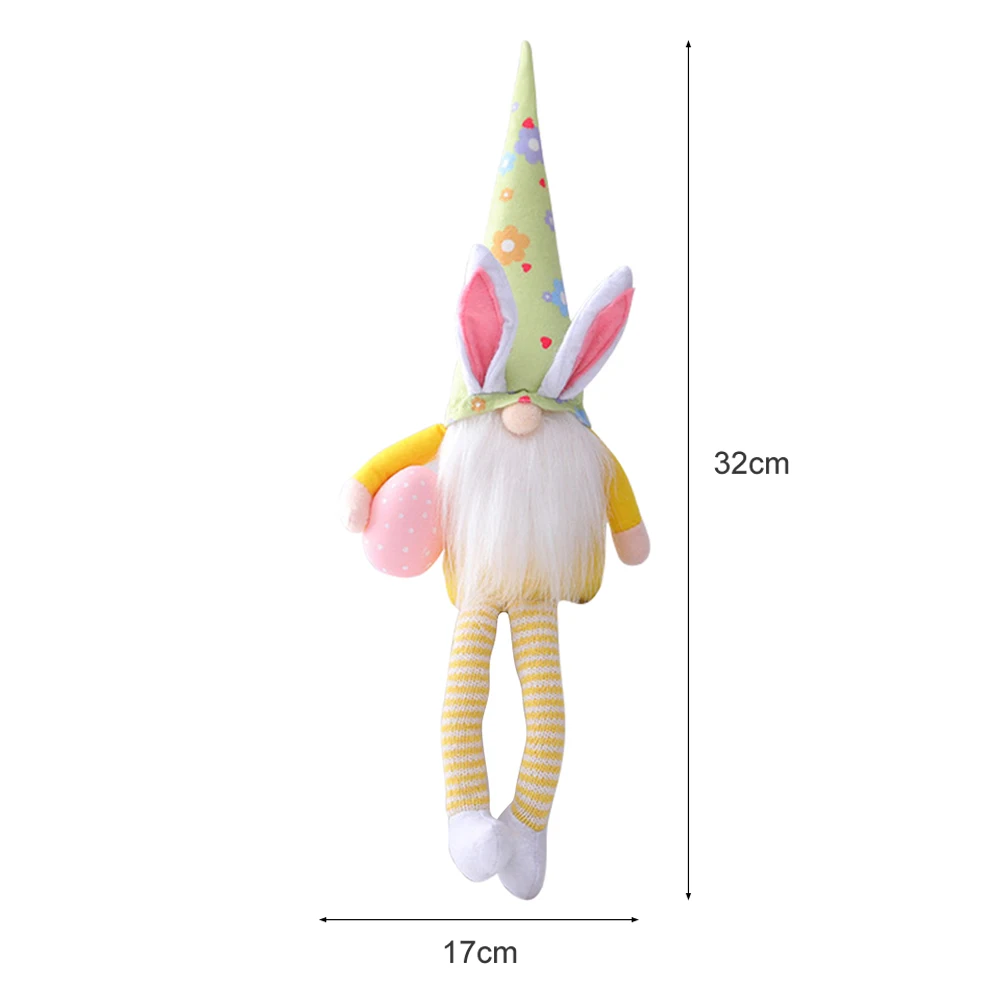 

Easter Bunny Gnome Easter Long Legs with Egg Faceless Doll Plush Dwarf Home Party Decoration Kids Children Toys