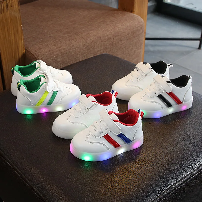 

Size 21-30 Glowing Sneakers Kids Kids Shoes for Girls Waterproof Sport Shoes buty swiecace dla dzieci Children Casual Shoes