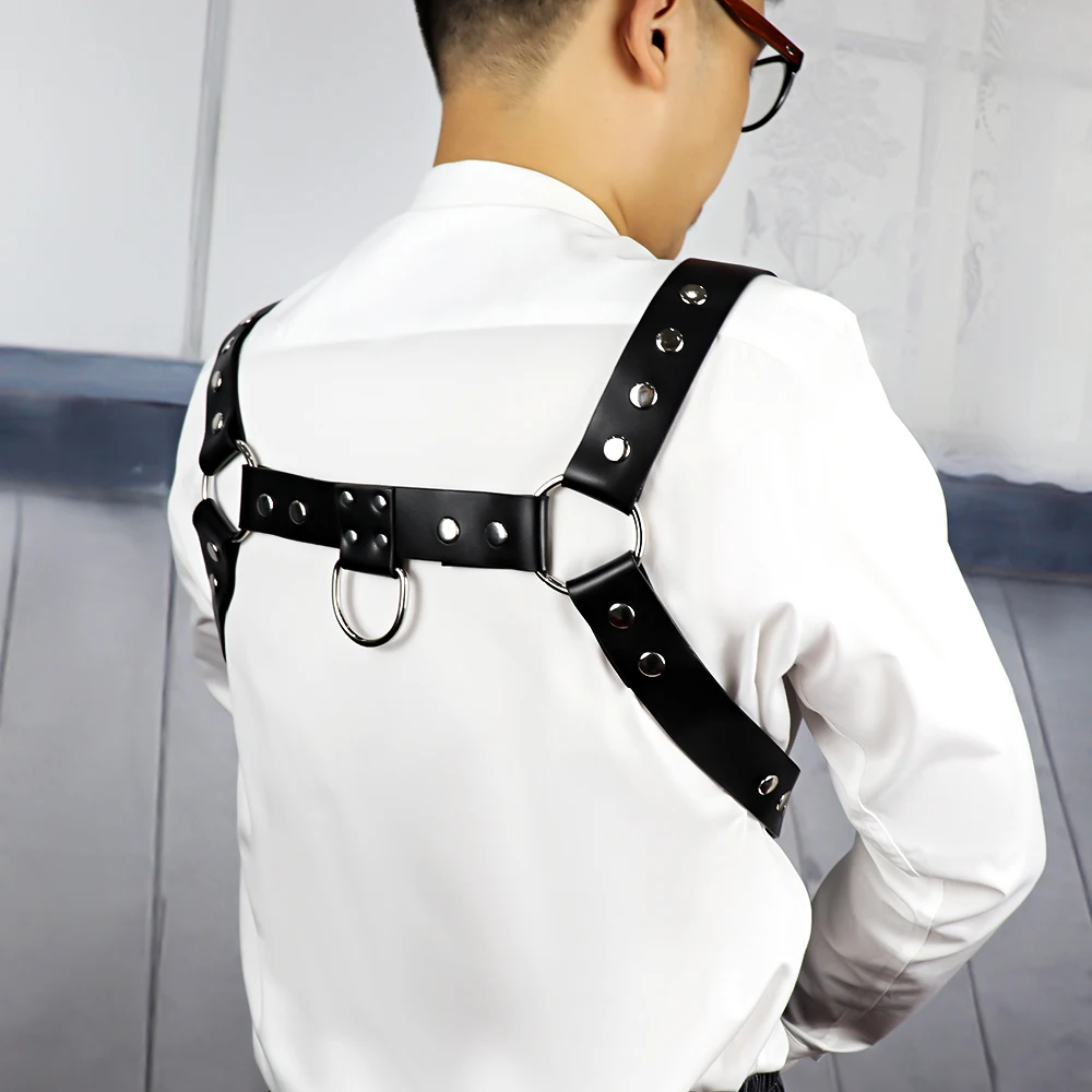 Упряжь Для мужчин нижнее белье плечевой ремень грудной клетки тела рабство мышц