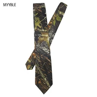 myyble 2020 wedding mens new camo neckties skinny slim camouflage neck ties for hunting casual