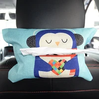 car tissue box holder cute cartoon back hanging container napkin bag holder case pouch tissue box covers brand new