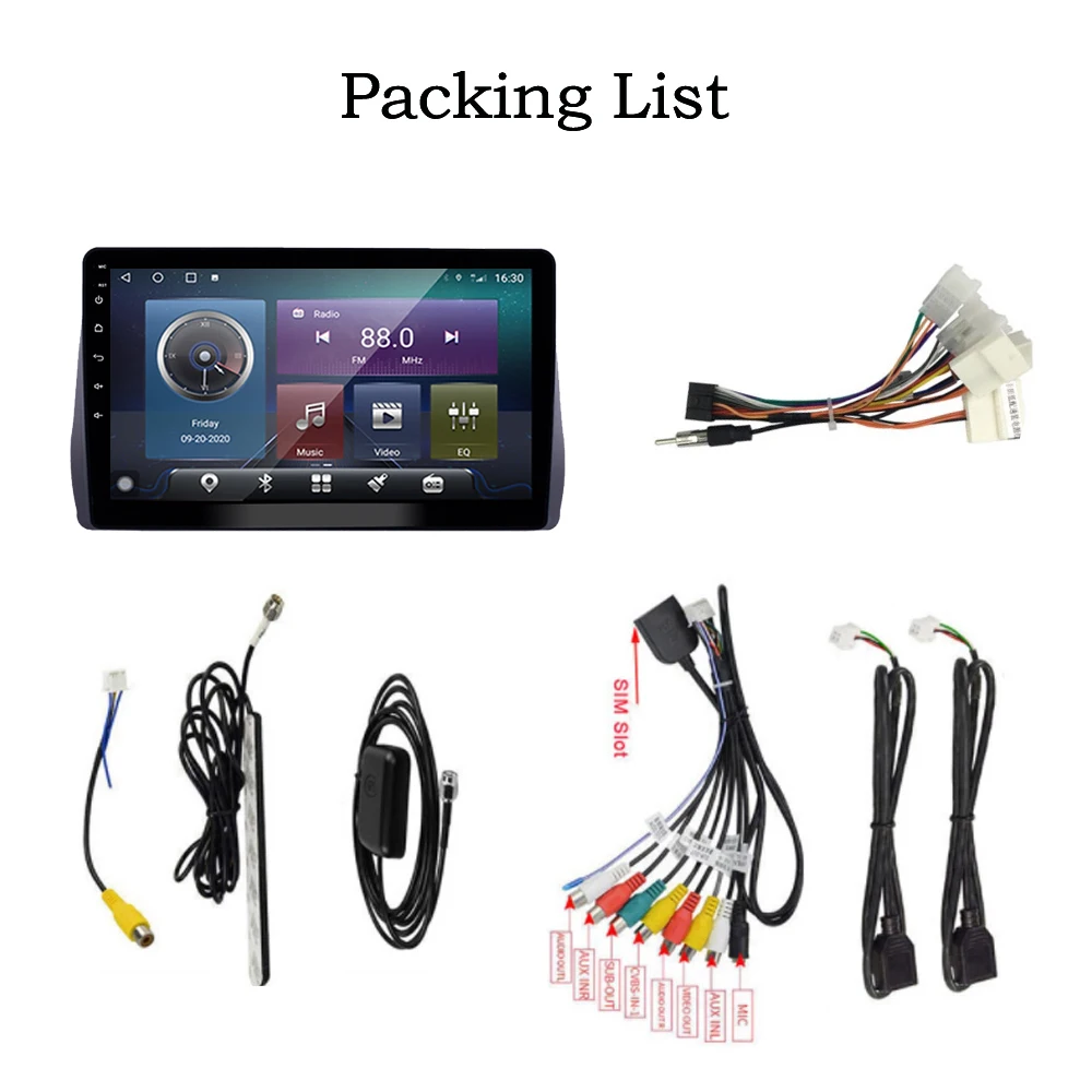 

QNavi Eight-Core Android 10.0 Car Radio Navigation GPS For Toyota Wish 2010 -2018 WIFI 4G Tape Recorder Split 3 Screen Bluetooth