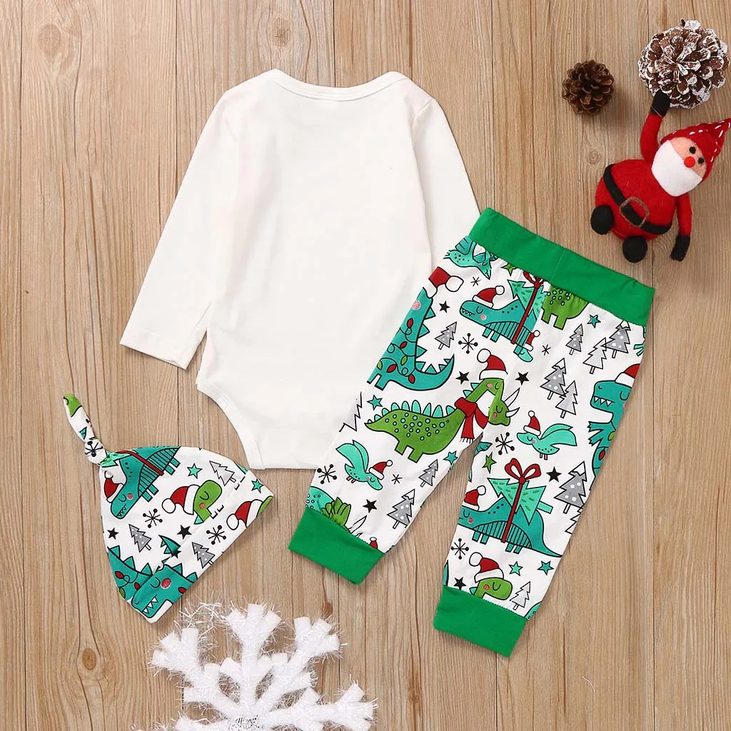 Детский костюм из трех предметов складной с длинным рукавом штаны мультяшным