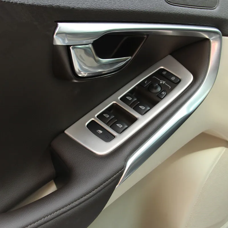 CNORICARC кнопки из нержавеющей стали для подлокотника двери автомобиля панель