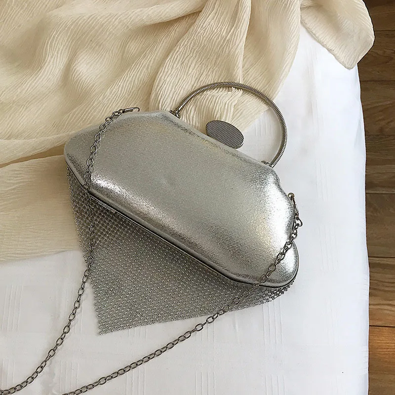 Новинка 2020 клатч Стразы с кисточками и бисером женские вечерние сумки